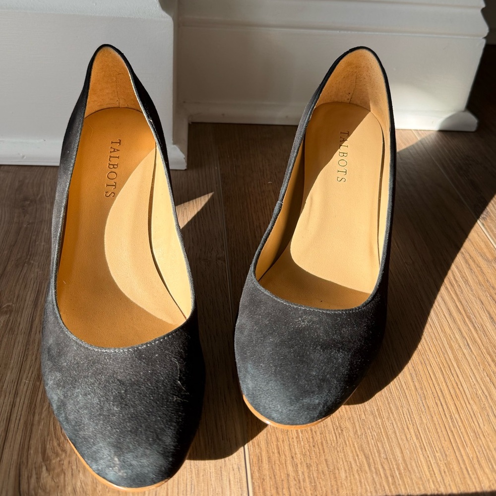 Talbots Black Suede Heels